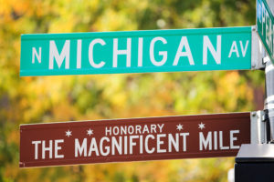 Michigan Ave Street Sign